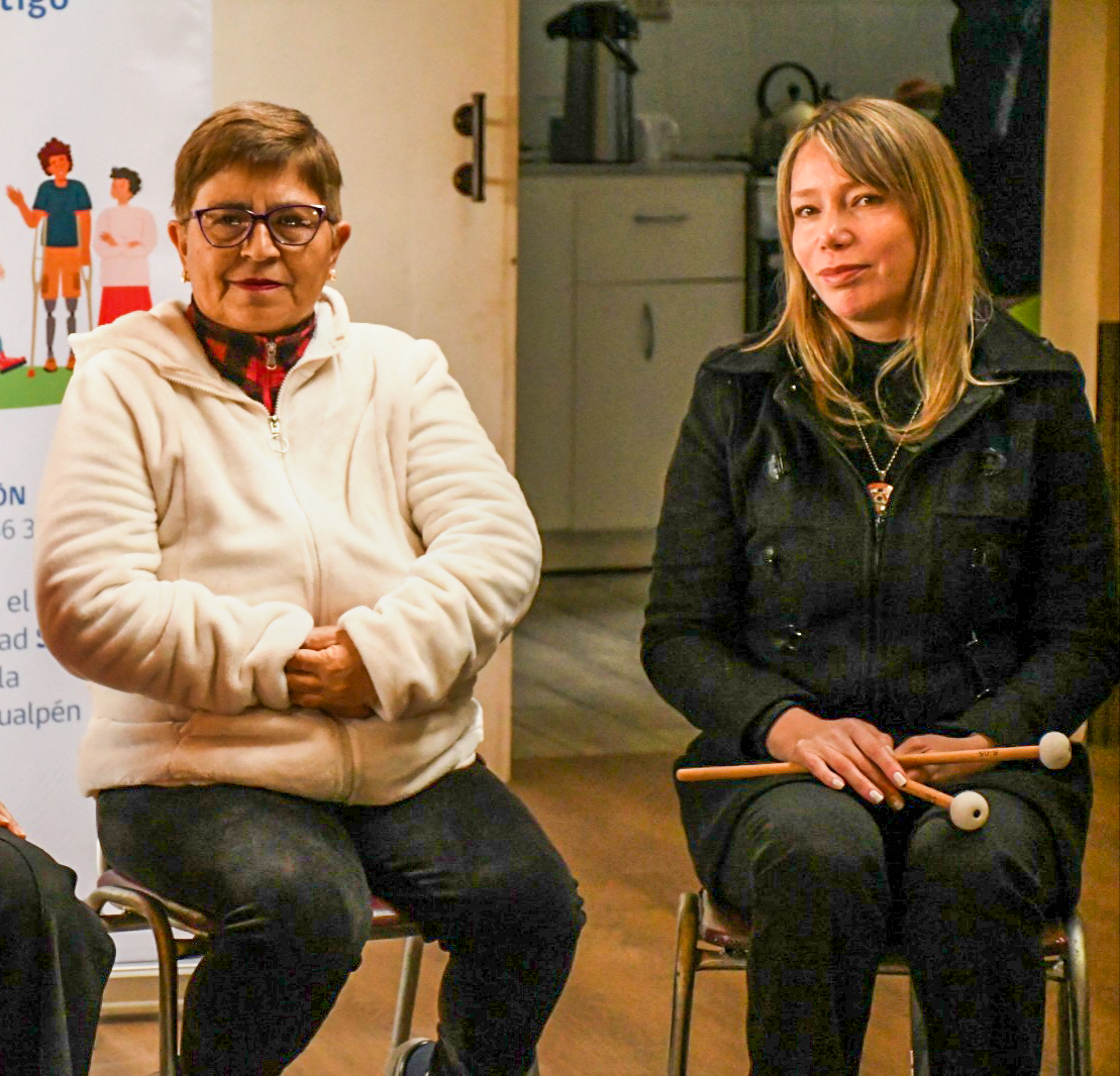 Participantes durante la jornada de bienestar en Hualpén
