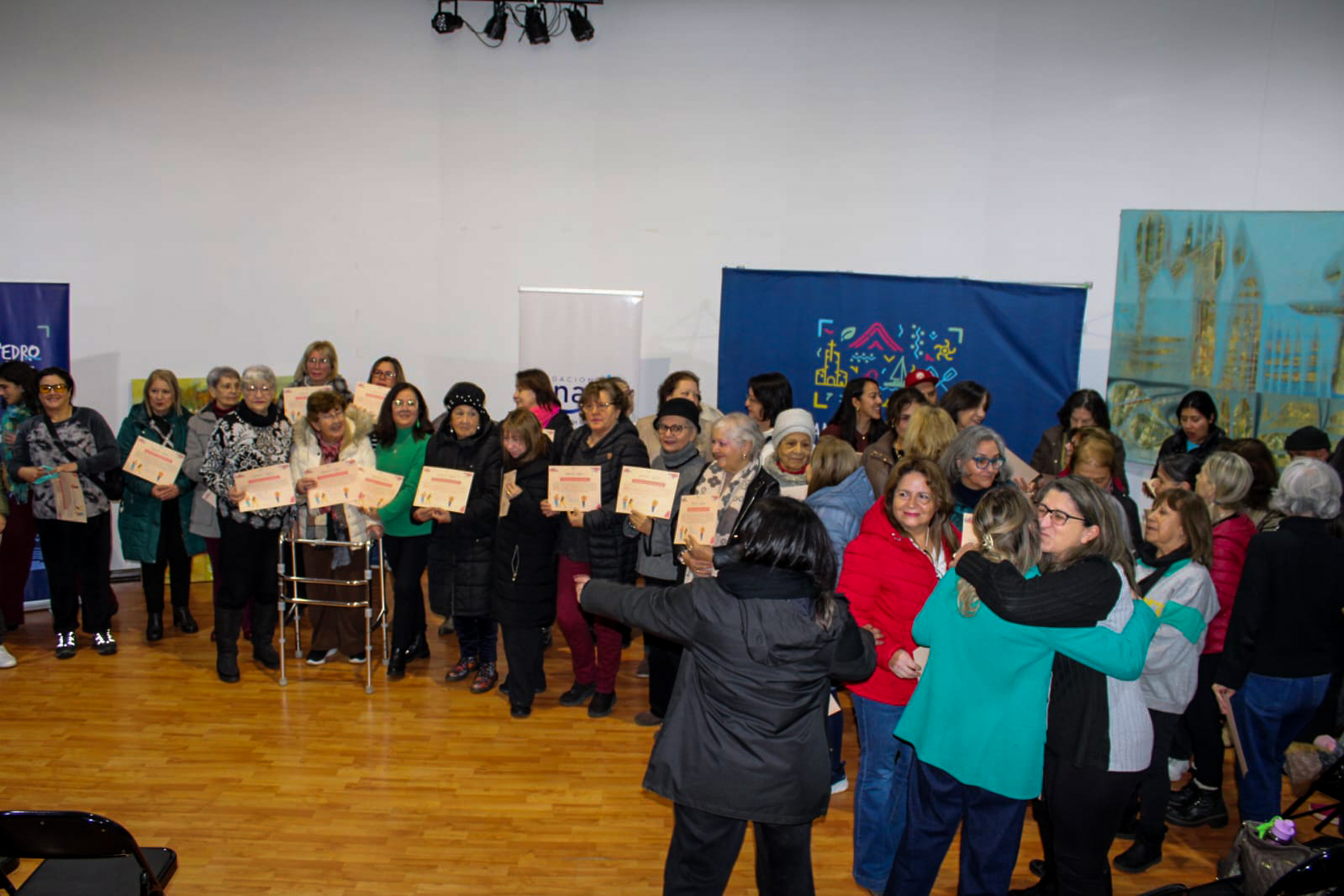 Participantes en la jornada de bienestar deportivo